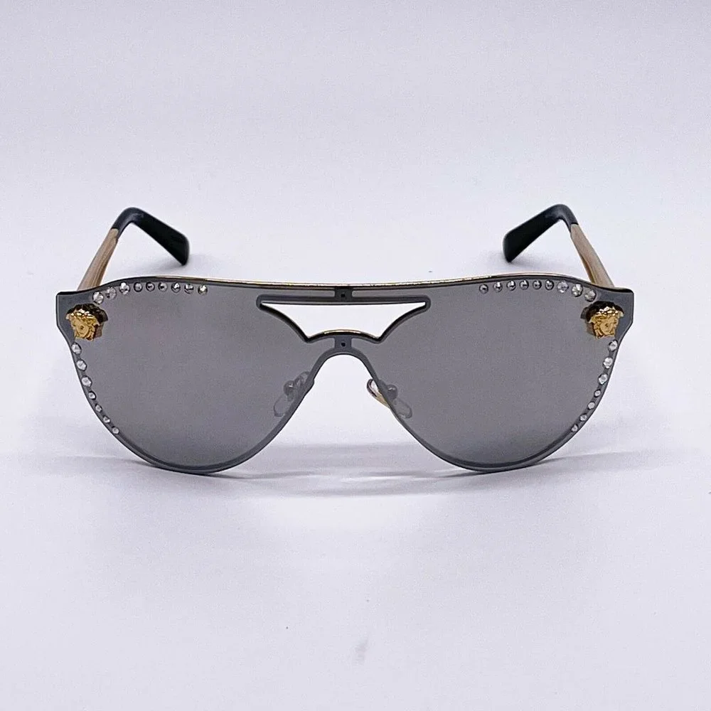Sale! New Versace White Diamond Accent Sunglasses - Picture 4 of 7